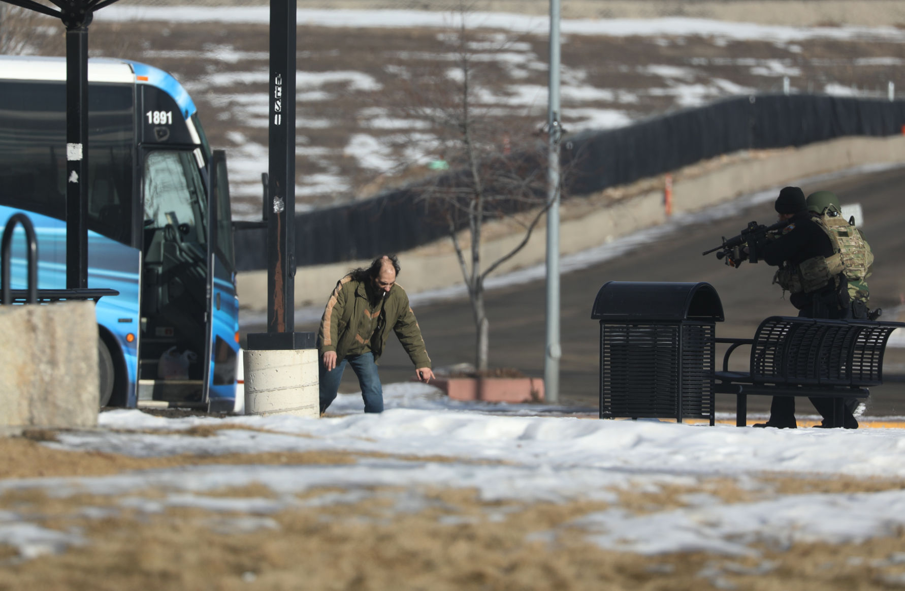 Hostage emerges from the bus